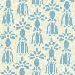 Tassel Damask Blue Runner